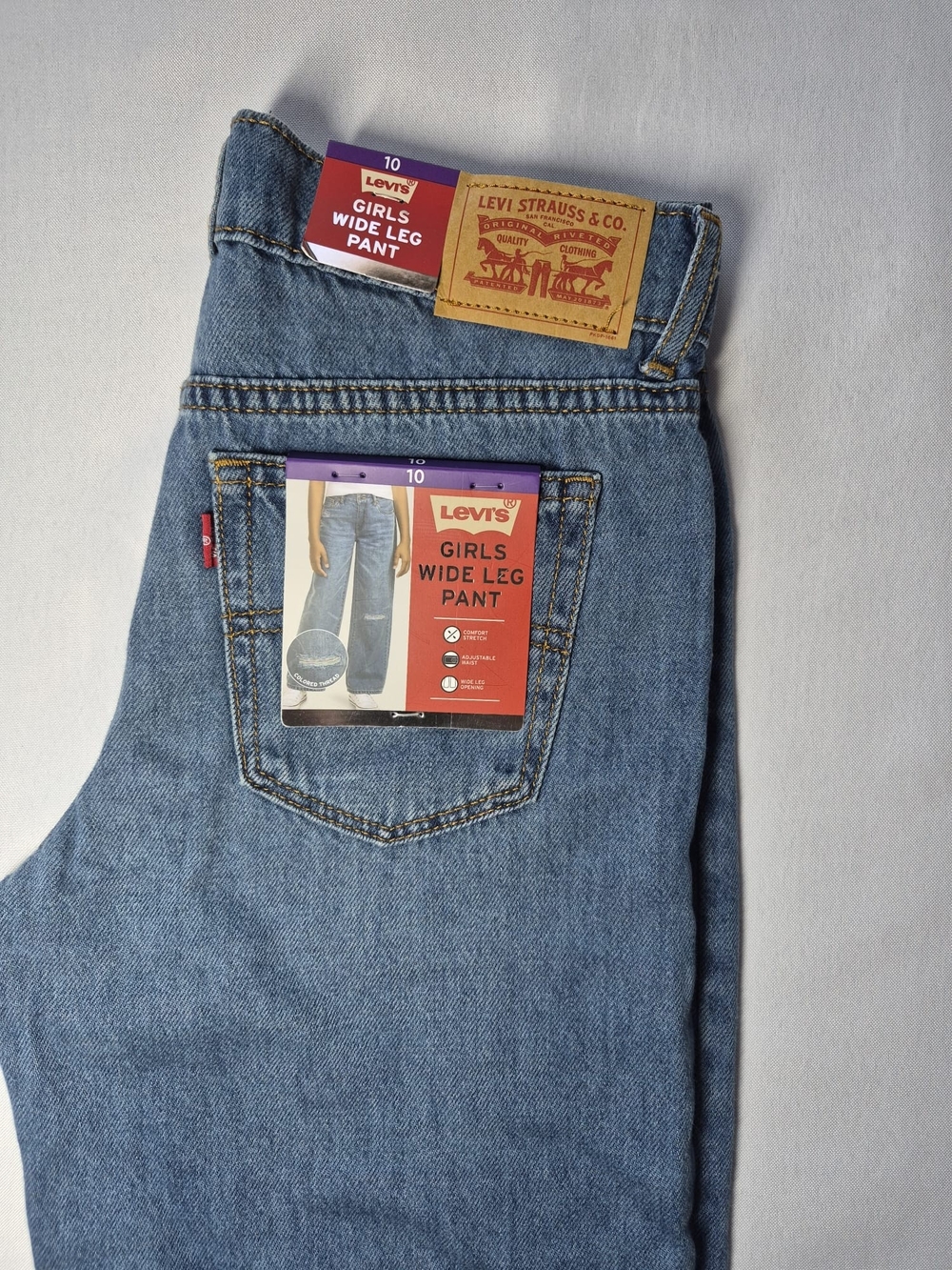 Levi's Girls Wide Leg Jeans Size 10